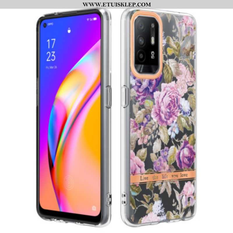 Etui do Oppo A94 5G Kwiaty Begonii